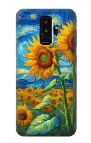 S4019 Sunflower Van Gogh Style Case For Samsung Galaxy S9 Plus